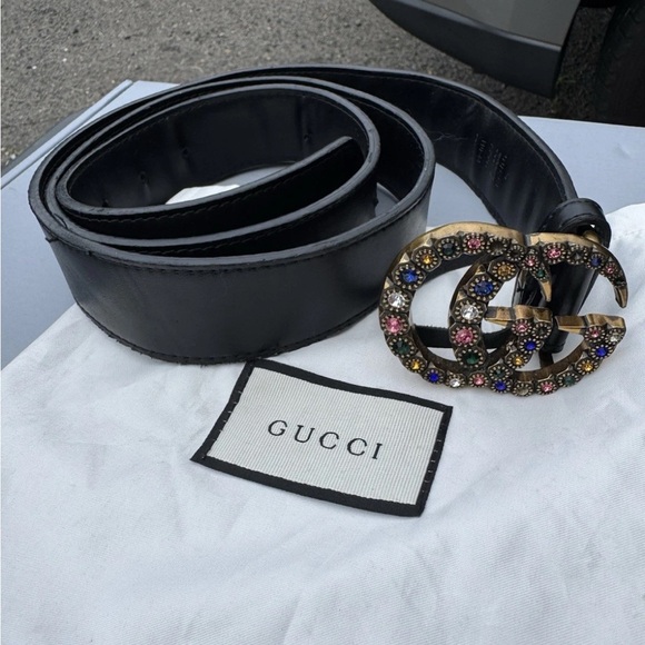 Gucci rhinestone belt 110 - Picture 1 of 6